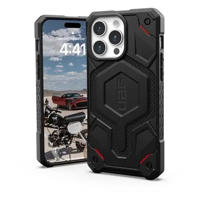 UAG Monarch Pro MagSafe Apple iPhone 15 Pro Max hátlap tok, kevlár fekete