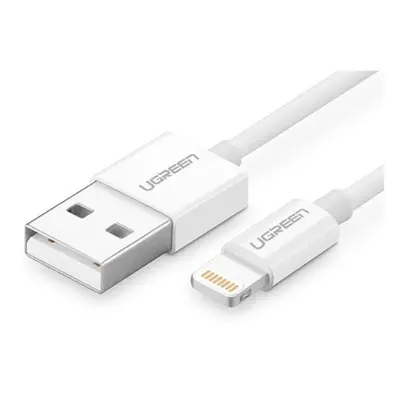 Ugreen MFi USB / Lightning töltő- és adatkábel, 1m, fehér