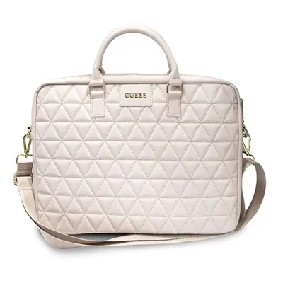 Guess Quilted GUCB15QLPK 16" tablet táska, rózsaszín