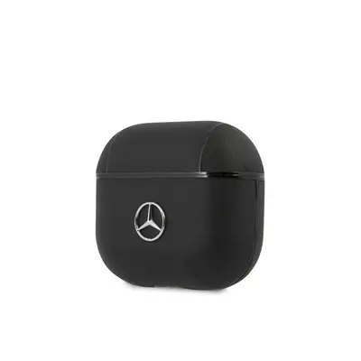 Mercedes Leather AirPods 3 bőr tok, fekete