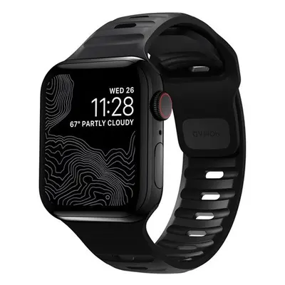 Nomad Sport Apple Watch 42/44/45/49mm szíj, fekete