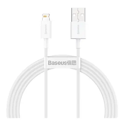 Baseus Superior Series USB-Lightning kábel, 2,4A, 1,5 m fehér