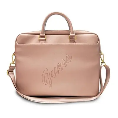 Guess Saffiano Script GUCB15PUSASPI 16" tablet táska, rózsaszín