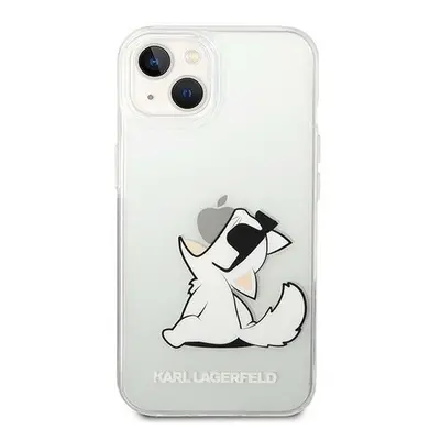 Karl Lagerfeld Choupette Eat hátlap tok Apple iPhone 14 Plus, átlátszó