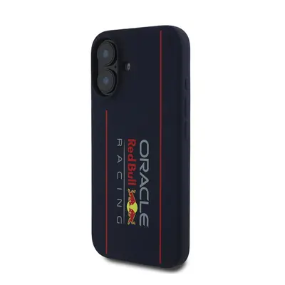 Red Bull Vertical Logo iPhone 16 szilikon MagSafe tok, tengerészkék