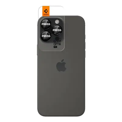 Spigen "tR EZ Fit Optik Pro" Apple iPhone 15/14 Pro/14 Pro Max Tempered kameravédő fólia, fekete