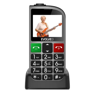 Evolveo EasyPhone FL (EP801) nyomógombos mobiltelefon, ezüst