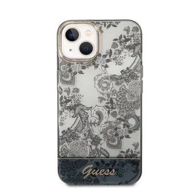 Guess Toile De Jouy Apple iPhone 14 Plus hátlap tok, szürke