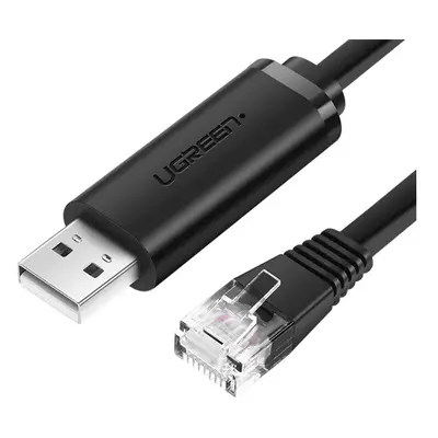 Ugreen CM204 USB-A - RJ45 konzolkábel 1,5m, fekete