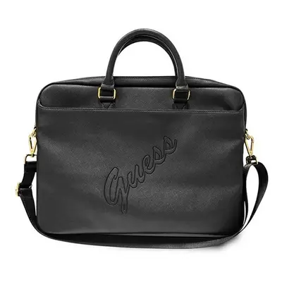 Guess Saffiano Script GUCB15PUSASBK 16" tablet táska, fekete