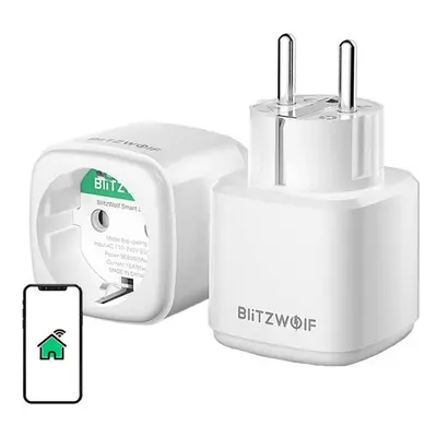 BlitzWolf BW-SHP15 okos hálózati aljzat, ZigBee, 3680W, fehér