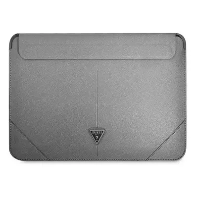 Guess Sleeve Saffiano Triangle Logo, GUCS14PSATLG 14" laptop tok, ezüst