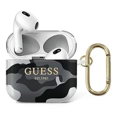 Guess Camo Collection Apple AirPods 3 tok, fekete