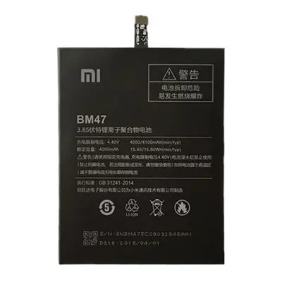 Xiaomi BM47 (Redmi 3) kompatibilis akkumulátor 4000mAh, OEM jellegű, Grade S