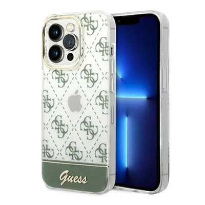 Guess 4G Pattern Script Apple iPhone 14 Pro Max hátlap tok, keki