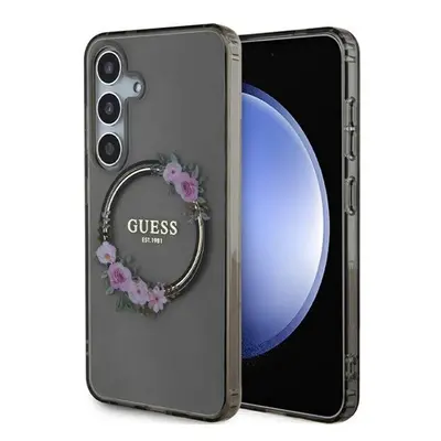 Guess IML Flowers Wreath S24 tok, fekete GUHMS24SHFWFCK