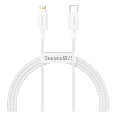 Baseus Superior Series Type-C / Lightning töltő- és adatkábel, 20W, PD, 1m, fehér