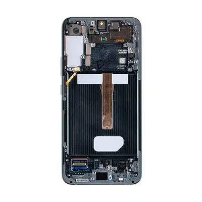 Samsung Galaxy S22 Plus kompatibilis LCD kijelző + érintő, kerettel, zöld, SM-S906B