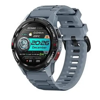 Mibro Watch GS Active okosóra szilikon szíjjal, aktivitásmérővel, pulzusmérővel, szürke (GPS, 5A