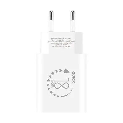 OBAL:ME USB-C hálózati adapter, 18W, fehér