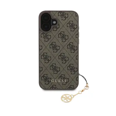 Guess 4G Charm Apple iPhone 16 Plus Tone on Tone hátlap tok, barna