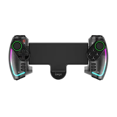 iPega 9777SH bluetooth RGB gamepad/kontroller Android/iOS/PS3/PC/N-Switch készülékekhez, fekete