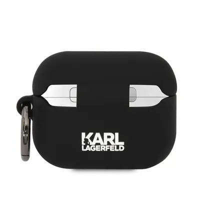 Karl Lagerfeld 3D Logo NFT Karl and Choupette Silicone Apple AirPods Pro tok, fekete