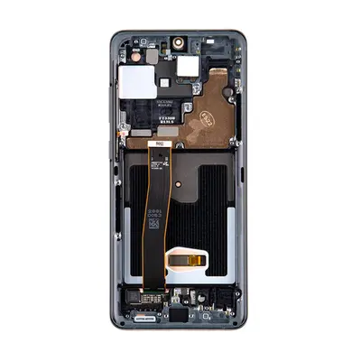 Samsung G988 Galaxy S20 Ultra kompatibilis LCD modul kerettel, kamera nélkül, OEM jellegű, kozmo