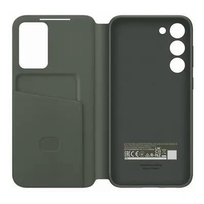 Samsung Galaxy S23+ Smart View Wallet, gyári flip tok, zöld, EF-ZS916CG Csomagolássérült