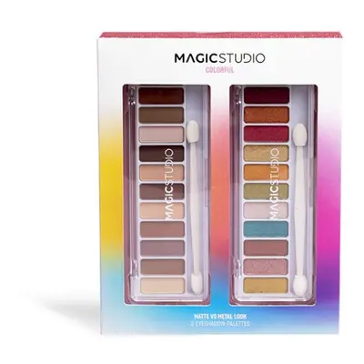 Magic Studio - COLORFUL MATTE vs METAL EYESHADOW PALET