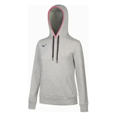 Mizuno Womens Sweat Hoodie Heather Grey