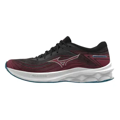 Mizuno Wave Skyrise 5 Black/White Sand/Rumba Red futócipő