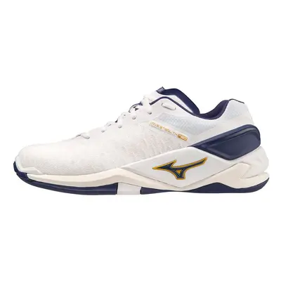 Mizuno Wave Stealth Neo White/BRibbon/MP Gold kézilabda cipő