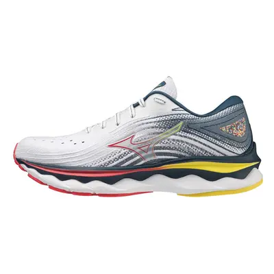 Mizuno Wave Sky 6 White / Hibiscus / Buttercup futócipő