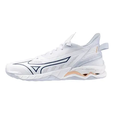 Mizuno Wave Mirage 5 White/Navy Peony/Peach Parfait kézilabda cipő