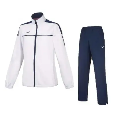 Mizuno Women&#039;s Micro Tracksuit White/Navy női melegítőszett