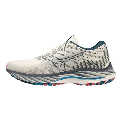 Mizuno Wave Rider 26 Snow White / Silver / Ibiza Blue futócipő