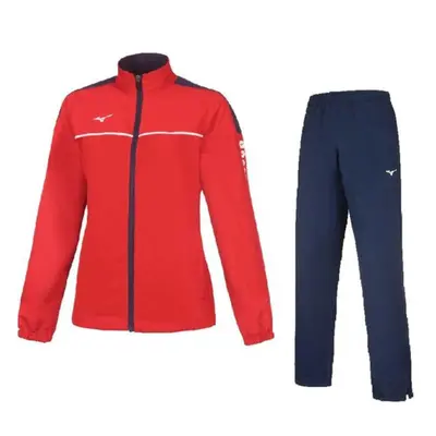 Mizuno Women&#039;s Micro Tracksuit Red/Navy női melegítőszett