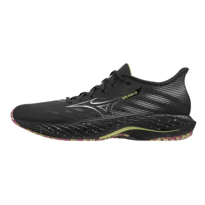 Mizuno Wave Rider 28 Black/Silver/Sunny Lime futócipő