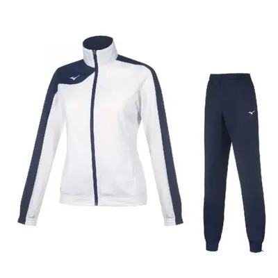 Mizuno Women&#039;s Knit Tracksuit White/Navy női melegítőszett