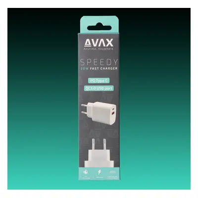 AVAX CH320 SPEEDY Hálózati töltő adapter 20W USB-C + USB A