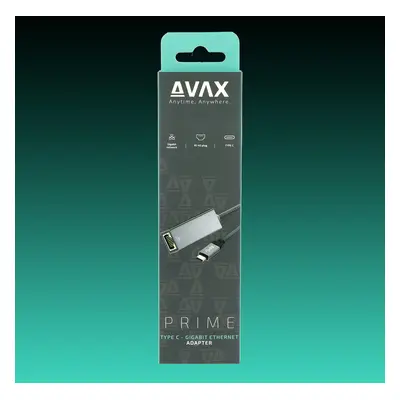 AVAX AD900 PRIME USB-C 3.2 - Gigabit Ethernet hálózati adapter