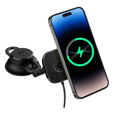 Spigen OneTap Pro 3 ITS35W-3 mágneses Magsafe autós tartó vezeték nélküli wireless gyorstöltővel