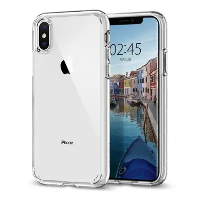 Spigen Ultra Hybrid Apple iPhone Xs tok, Crystal Clear, átlátszó