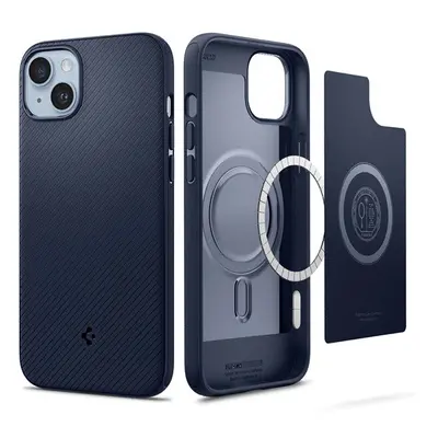 Spigen Mag Armor Apple iPhone 14 Plus tok, Navy Blue MagSafe, kék