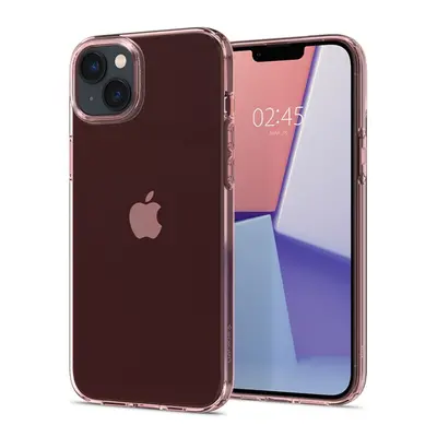 Spigen Crystal Flex Apple iPhone 14 tok, Rose Crystal, rózsaszín-átlátszó