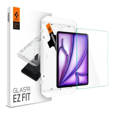 Spigen Apple Glas.tR EZ Fit iPad Air 13" (2024) tempered kijelzővédő fólia felhelyező kerettel (