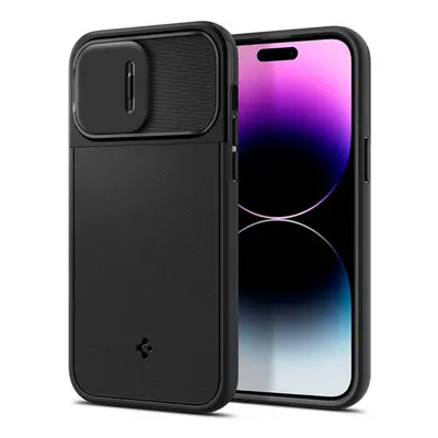 Spigen Optik Armor Apple iPhone 14 Pro tok, Mag Black, fekete