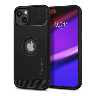 Spigen Rugged Armor Apple iPhone 13 tok, Matte Black, fekete