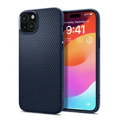 Spigen Liquid Air Apple iPhone 15 tok, Navy Blue, kék